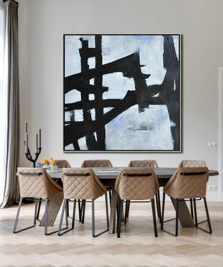 Handmade Large Contemporary Art,Oversized Minimal Painting On Canvas - Original Art For Sale By Artist
